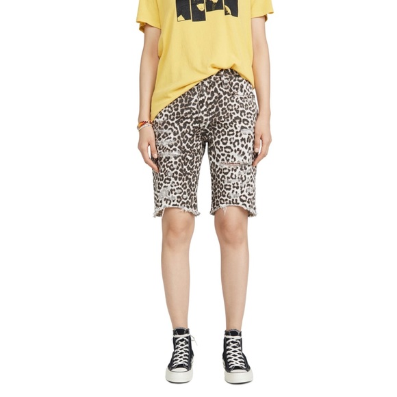 ONETEASPOON | Cut Off Truckers Mid-Waist Long Length Shorts - Picture 1 of 16